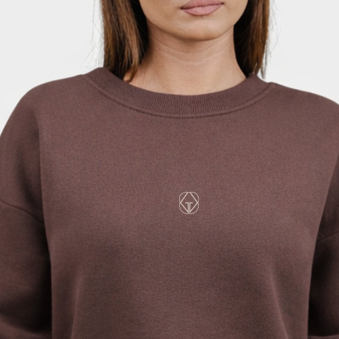 Maglione Signature Marrone