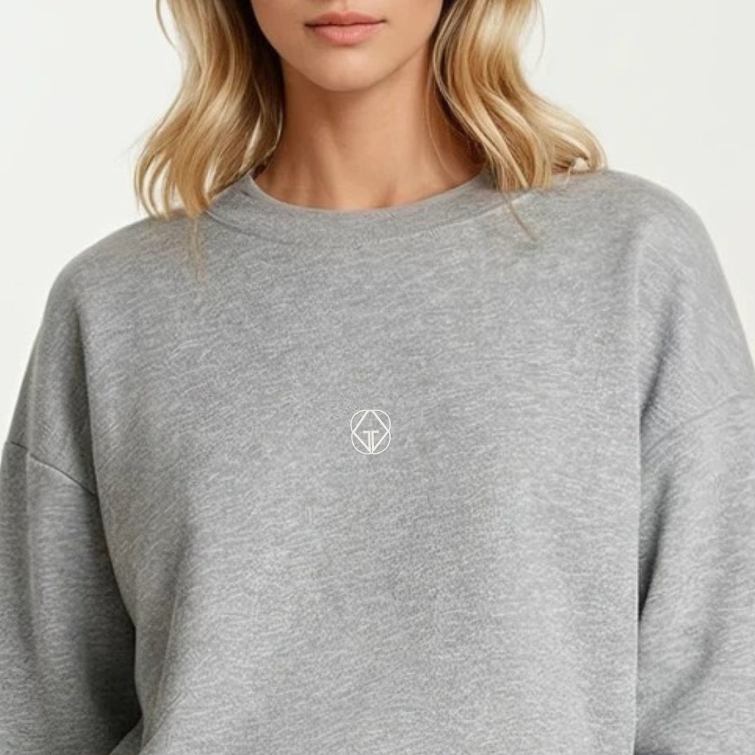 Sweater Logo Grey Melange