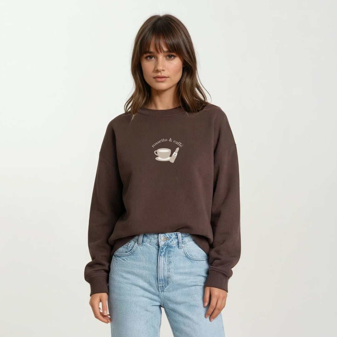 Sweater rossetto & caffe' Brown