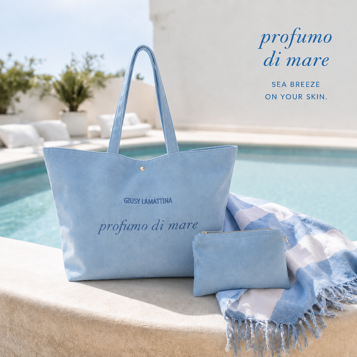 Beach Bag profumo di mare - Blu Capri