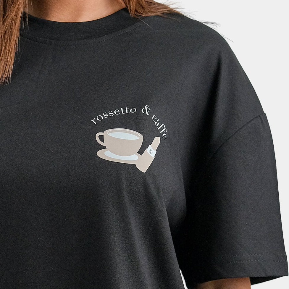 T-shirt rossetto & caffe' Black