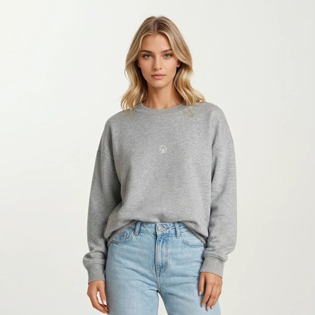 Sweater Logo Grey Melange