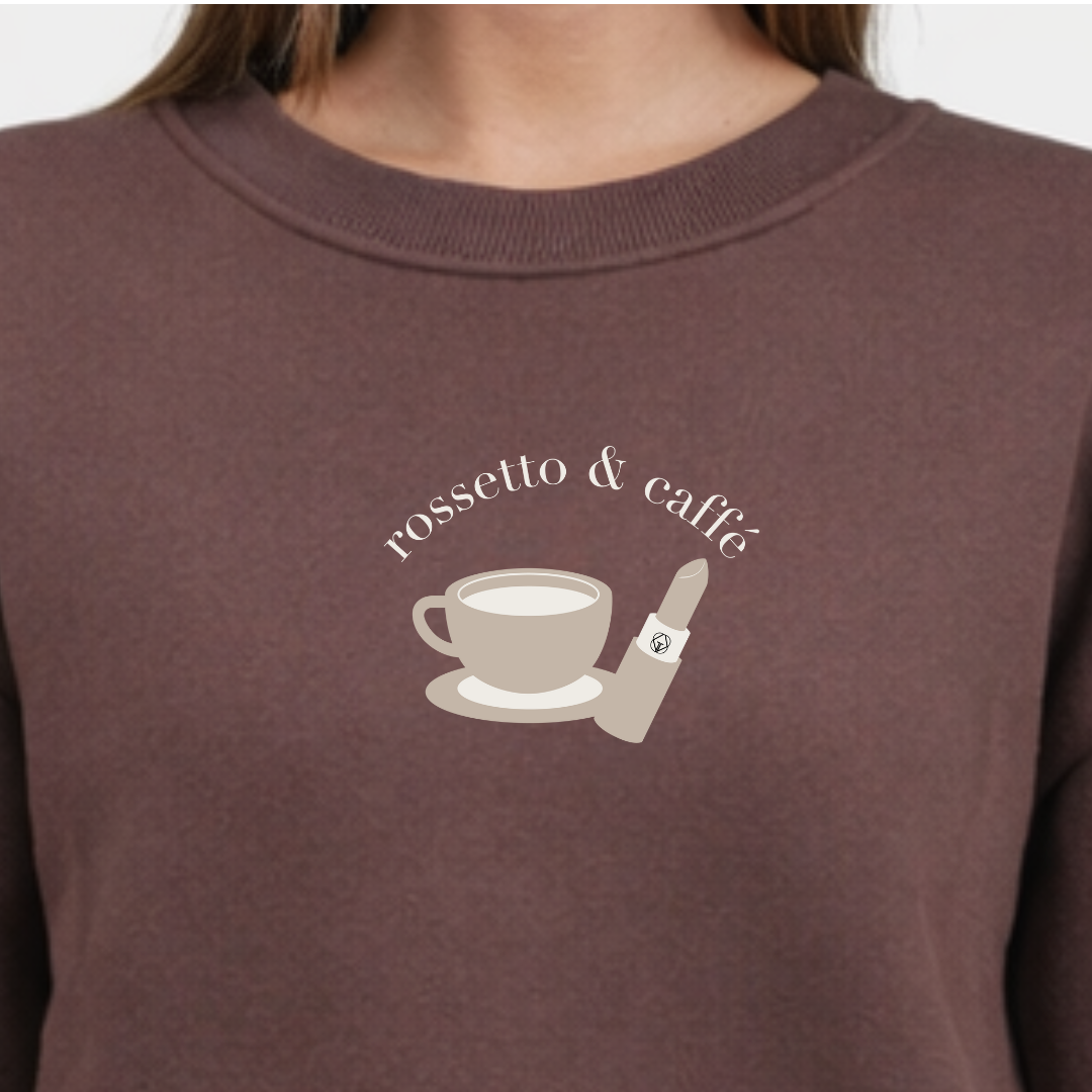 Sweater rossetto & caffe' Grey Melange