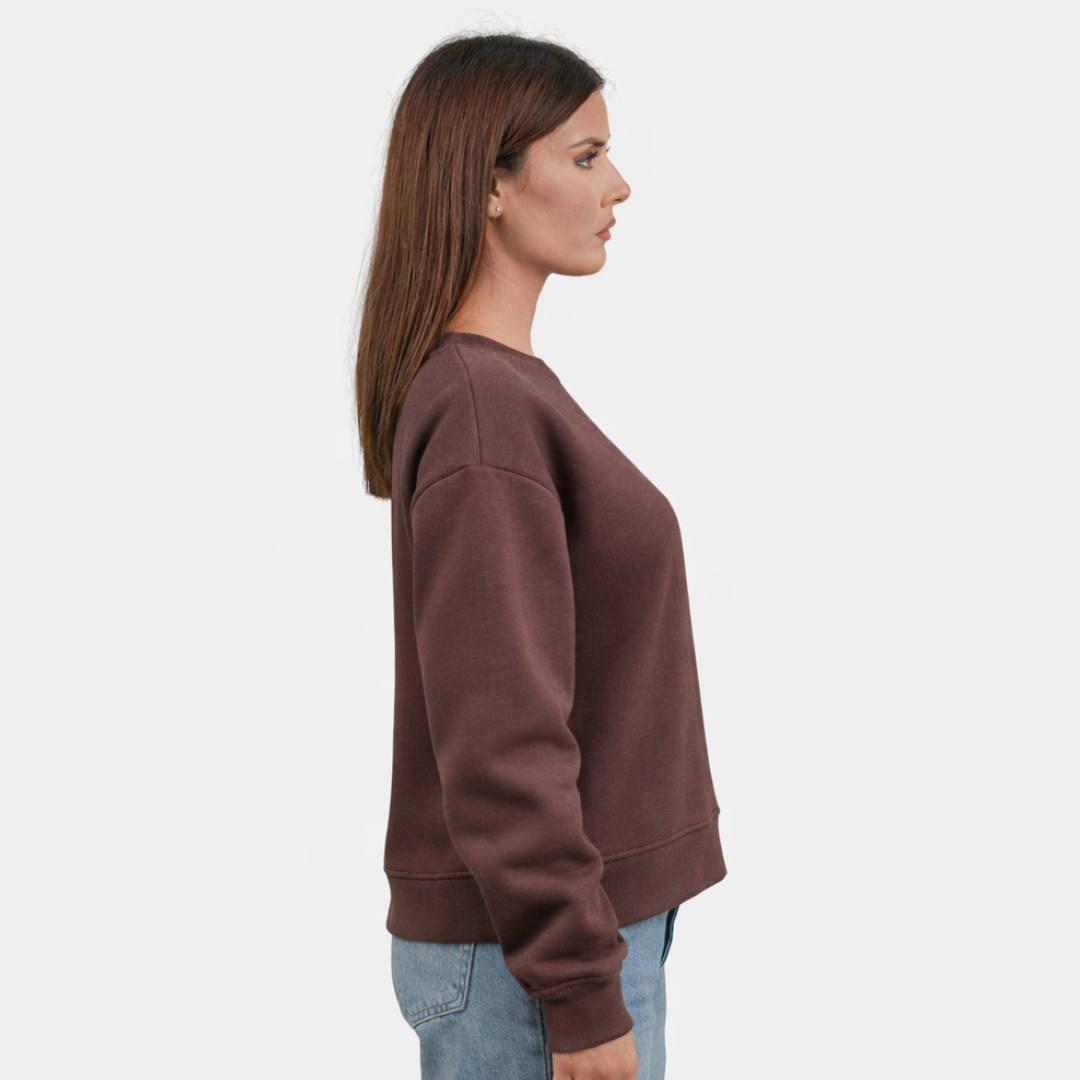 Sweater rossetto & caffe' Grey Melange