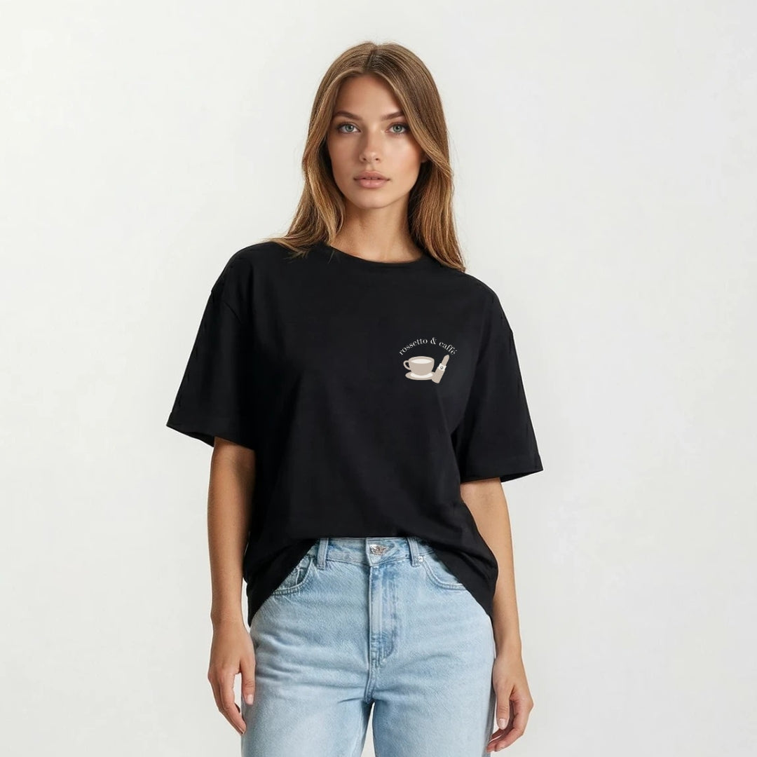 T-Shirt rossetto & caffe' Black