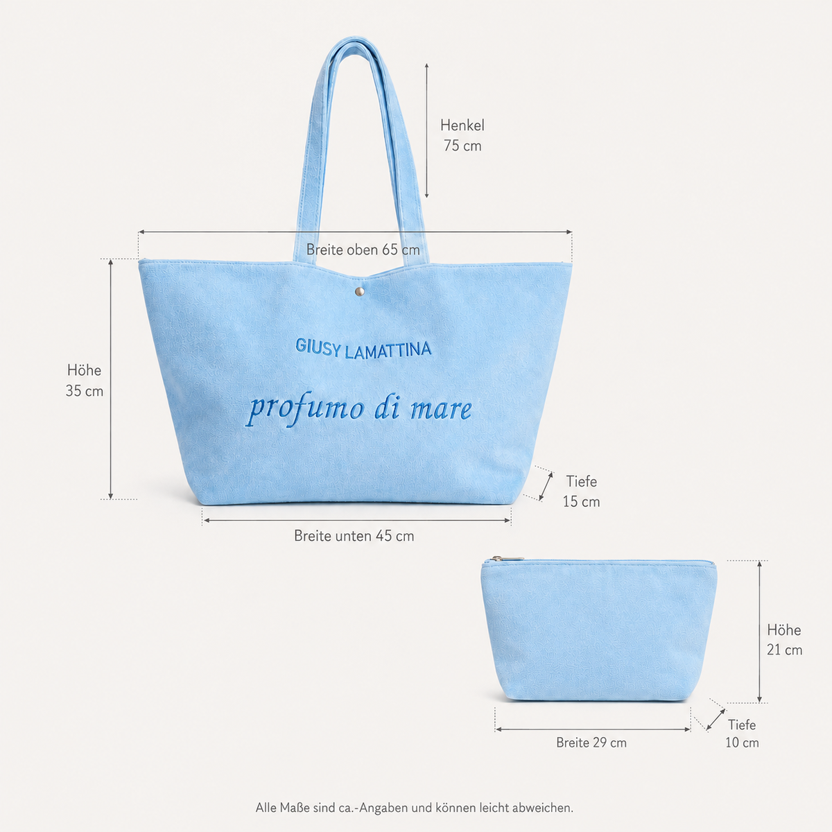 Beach Bag profumo di mare - Blu Capri