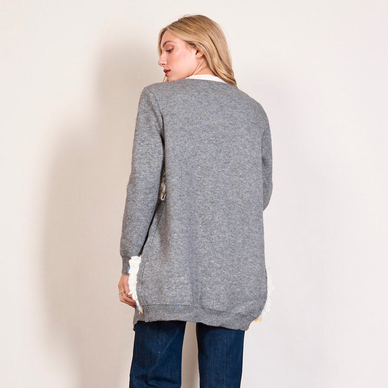 Strickjacke mit 3D Details