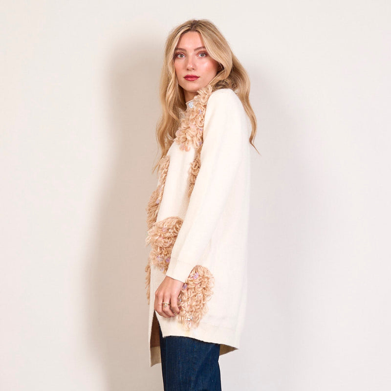 Strickjacke mit 3D Details